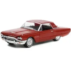 1964 Ford Thunderbird Hardtop Red "Vintage Ad Cars" Series 7 1/64 Diecast Model Car by Greenlight