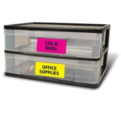 Avery Removable Multipurpose Labels, Sure Feed Technology, Assorted Neon, 2 x 4, 120 Labels (6481)