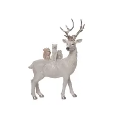 Transpac Resin Creatures Figurines for Home Decorations Christmas Decorative Objects