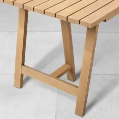 Slat Wood Outdoor Rectangular Dining Table - Natural - Hearth & Hand&trade; with Magnolia