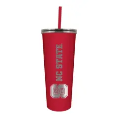 NCAA NC State Wolfpack 24oz Skinny Tumbler with Straw