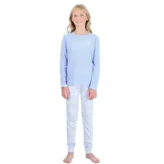 Sleep On It Girls 2-Piece Hacci Pajama Set - Cozy Vibes