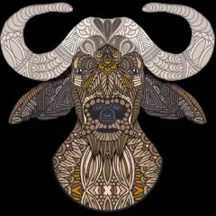 Men's Design By Humans African Buffalo By myartlovepassion Tank Top