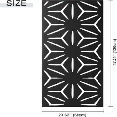 NewTown Decorative Outdoor Privacy Screen Panels, Metal Laser Cut Privacy Screen Decorative Patio Metal Fence for Outdoor Indoor Decor-The Pop Home