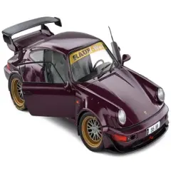 2022 Porsche 911 (964) RWB Body Kit Purple Metallic "Hekigyoku" 1/18 Diecast Model Car by Solido