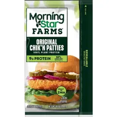 MorningStar Farms Plant Based Frozen Chik'n Patties Original - 10oz/4ct