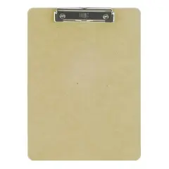Officemate Recycled Clipboard, Letter Size, Wood, Low Profile Clip, Pack of 6
