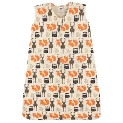 Hudson Baby Infant Boy Cotton Sleeveless Wearable Sleeping Bag, Sack, Blanket, Forest