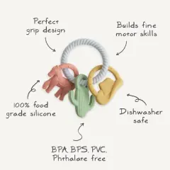 Mushie Western Teething Ring