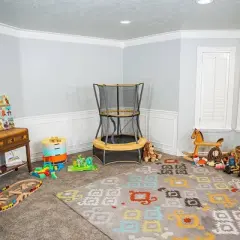 Skywalker Trampolines ActivPlay 40" Round Safari Explorer Mini Bouncer with Enclosure