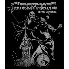 Boy's The Nightmare Before Christmas Jack and Oogie Boogie Distressed T-Shirt