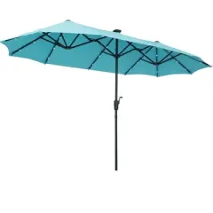 Ainfox 13ft Market Umbrella With 36 Led Lights