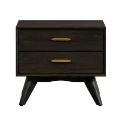2 Drawer Baly Mid-Century Modern Nightstand - Armen Living