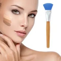 Unique Bargains Lightweight Scalloped Stripes Facial Mask Brush 1 Pc