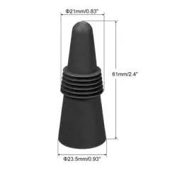 Unique Bargains Silicone Unbreakable Reusable Beverage Wine Caps 4 Pcs