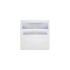 LUX A4 Foil Lined Invitation Envelopes (4 1/4 x 6 1/4) 250/Box White w/Silver LUX Lining