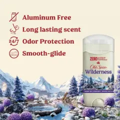 Old Spice Men's Deodorant Wilderness with Lavender - Aluminum-Free 3oz