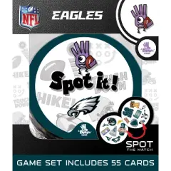 MasterPieces Officially Licensed NFL Philadelphia Eagles Spot It Game for Kids and Adults