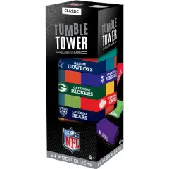 MasterPieces Real Wood Block Tumble Towers - NFL All Teams