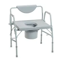 Drive Medical Bariatric Drop Arm Bedside Commode Chair