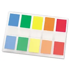 Post-it Page Flags in Portable Dispenser 5 Standard Colors 20 Flags/Color 6835CF