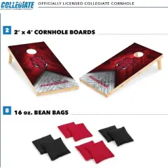 NCAA Arkansas Razorbacks 2'x4' Wood Cornhole Set