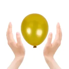 Treasures Gifted Pearlescent Gold Balloons - 5 Inch Latex Balloons - 25 Pack