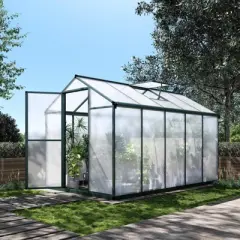 Greenhouse for Outdoors with Stable Temperature and Humidity, Aluminum Alloy Frame & Polycarbonate Panel