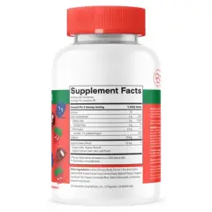 SmartyPants Kids Fiber & Veggies Gummies for Digestive Health, Mixed Berry - 60ct