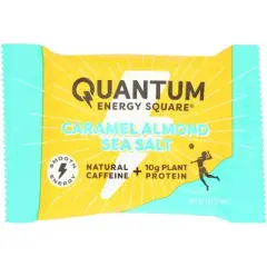 Quantum Energy Squares Almond Caramel Salt Bars - Case of 8/1.69 oz