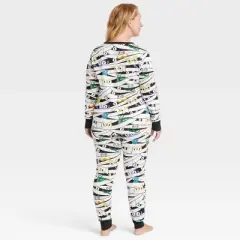 Women's Glow-In-The-Dark Mummy Halloween Matching Family Pajama Set - Hyde & EEK! Boutique&trade; White
