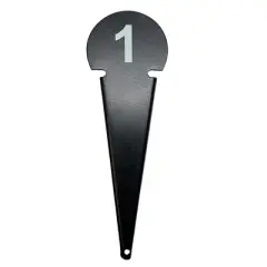 Amber Fight Gear Discus & Shot Put Markers (Set of 10) Track & Field Equipment,Secure Placement,Metal Construction for Competitions and Training