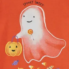 Carter's Just One You&reg; Toddler Girls' Halloween Ghost Candy and Pumpkins Short Sleeve Pajama Set - Pink