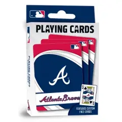 MasterPieces Officially Licensed MLB Atlanta Braves Playing Cards - 54 Card Deck for Adults