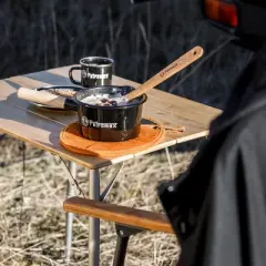 Petromax Enamel Pan for Campfire Cooking, Indoor/Outdoor Steel Pot