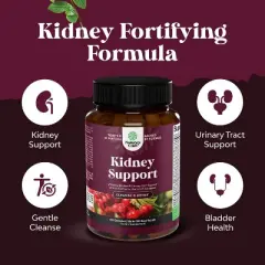 Kidney Support Supplement, Kidney Cleanse, Detox & Repair Capsule, Supports Urinary Tract Health & Bladder Cleanse, Nature's Craft, 120ct