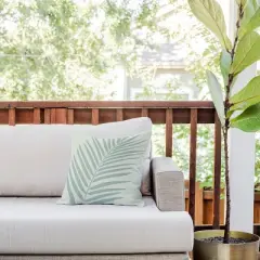 16"x16" Deny Designs Daily Regina Designs Palm Leaf Outdoor Throw Pillow