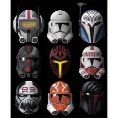 Men's Star Wars Helmet Choice  T-Shirt - Black - 2X Big Tall