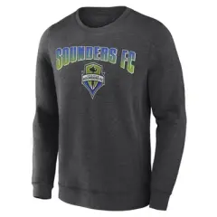 MLS Seattle Sounders Men's Offside Gray Crew Neck Fleece Sweatshirt