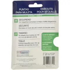 Drive Medical Crutch Tips Gray 7/8", 2 Ct