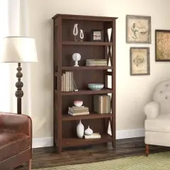5 Shelf Key West Bookcase - Bush Furniture