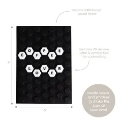 Pearhead Letterboard Journal Black Honeycomb/White Letters