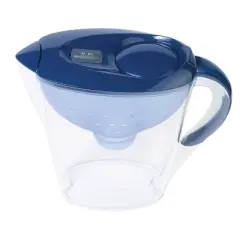Water Filtration Pitcher Navy 7 cup Capacity - up&up&trade;: BPA-Free, Dishwasher-Safe, Brita Compatible, Filters Mercury & Chlorine