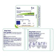 Sepia 1M by Boiron Homeopathic Single Medicine For Personal Care  -  80 Pellet