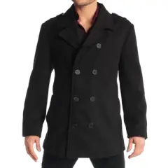 Alpine Swiss Jake Mens Wool Pea Coat Double Breasted Peacoat Jacket