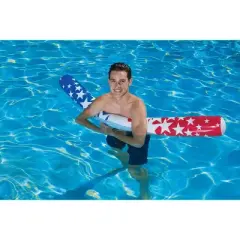 Poolmaster American Stars 60" Inflatable Swimming Pool Noodle - Red/White/Blue