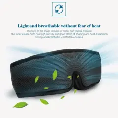 Maison Products Light Blocking Sleep Mask - Ultra-Soft, Comfortable, Adjustable, Versatile for Travel, Meditation & Deep Sleep