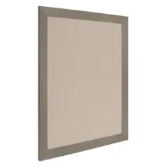 23" x 29" Beatrice Framed Linen Fabric Pinboard Gray - DesignOvation