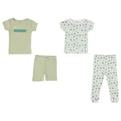 Chick Pea Gender Neutral Toddler and Infant Pajama Sleeper Set