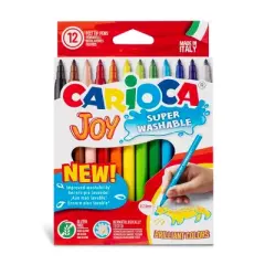 CARIOCA Joy Fine Tip Washable Felt Tip Pens, 12 Per Pack, 3 Packs